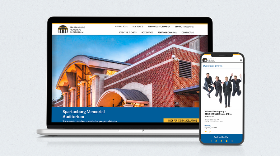 Spartanburg Memorial Auditorium Website